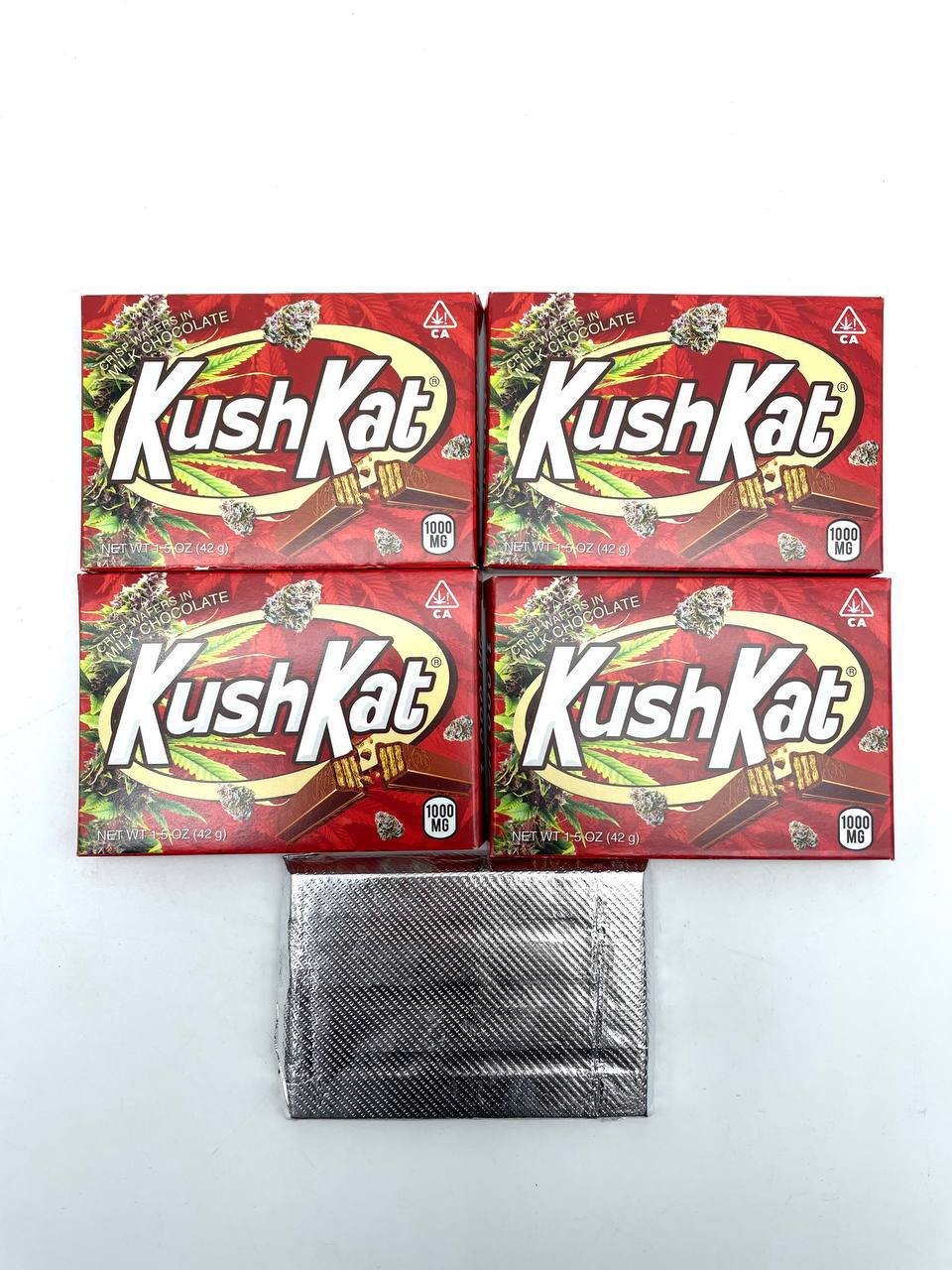 Kush Kat 1000mg THC Infused Chocolate Bars