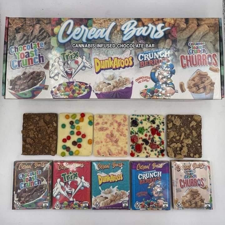 Cereal Bars 600mg THC Infused Chocolate